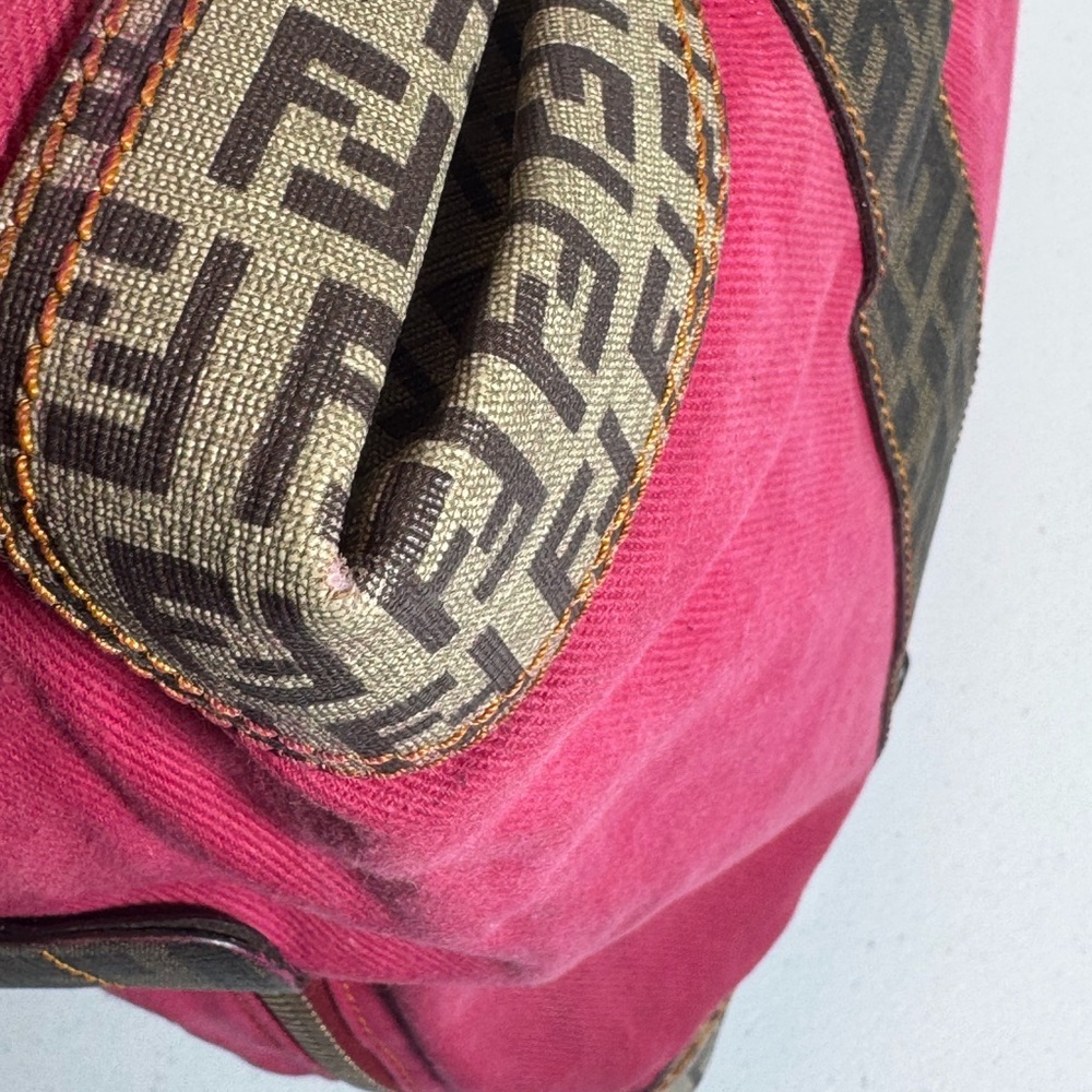 AUTHENTIC Fendi Pink and Brown Satchel - Picture 8 of 16
